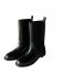 2024 Spring/Autumn New Western Retro Wide-Tube Short Thick Heel Thick-Soled Fashion Martin Boots