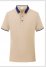 Summer Work Shirt T-Shirt Short-Sleeved Polo Shirt Lapel Khaki