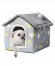 Indoor Dog House Warm Dog Bed, Plush Pet House Dog Cat Kennel With Removable Cushion Suitable For Small And Medium-Sized Dogs And Cats