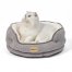 Round Cat Bed For Indoor Cats, Cozy Small Dog Bed Made Of Luxury Fabrics, Cozy And Soft, Suitable For Kitten And Puppy, M (20"