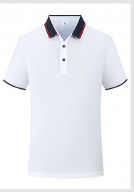 Summer Work Shirt T-Shirt Short-Sleeved Polo Shirt Lapel White