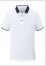 Summer Work Shirt T-Shirt Short-Sleeved Polo Shirt Lapel White