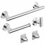 Stainless Steel Matt Silver Bathroom Accessories Set