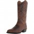 2024 New Embroidered High Heel Men's Wooden Heel Boots European And American Style High-Top Western Cowboy Boots Winter