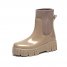 2024 New Fashion Rain Boots Women's Elastic Socks Rain Boots Thick Bottom Elastic Wear-Resistant Water Shoes Non-Slip Waterproof Kitchen Rubber Shoes