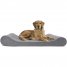 Orthopedic Dog Bed Microvelvet Luxe Lounger W/ Removable Washable Cover - Gray, Jumbo (X-Large)