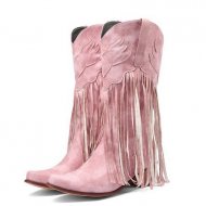 2024 Tassel Boots Retro Western Cowboy Boots Retro Women's Shoes