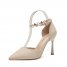 2024 New Quality Goddess Simple Chain High Heels Pointed Stiletto Fairy Sandals Hollow One-Strap Single Shoes For Women