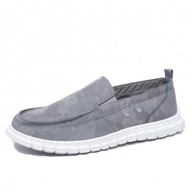 Spring 2024 Breathable Deodorant Canvas Shoes Soft Sole Casual Grey