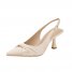 Pointed Sandals Women Fashion Huizhou Women's Shoes Genuine Leather Spring Women's High Heels Sandals 2024 Spring Women's Fashion Shoes