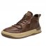 2024 New Men's Shoes Autumn And Winter Fashion Shoes Versatile Fashion Maillard Casual Retro Genuine Leather High-Top Sneakers