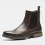 2024 New Chelsea Boots Men's Retro Sleeve Mid-Cut Carved Foreign Trade Brogue Single Boots Men's Short Boots