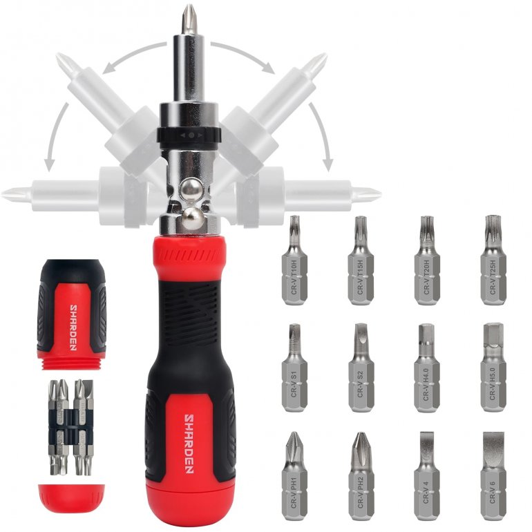 Ratchet Screwdriver 13 In 1 Multi-Bit Screwdriver All-In-One Screwdriver Set