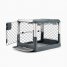 Dog Crate (Collapsible Dog Crate, Portable Dog Crate, Travel Dog Crate, Dog Kennel) For Small Dogs And Puppies (Grey)