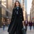 2024 Spring And Fall Over The Knee Mid-Length Classic Trench Coat Women's Black